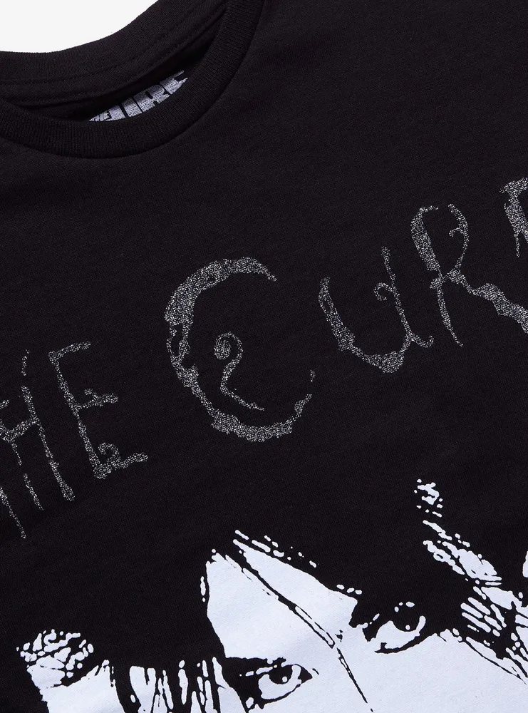The Cure Glitter Logo Boyfriend Fit Girls T-Shirt