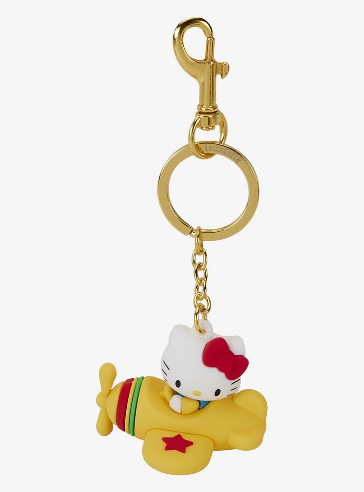 Loungefly Hello Kitty Plane Figural Key Chain