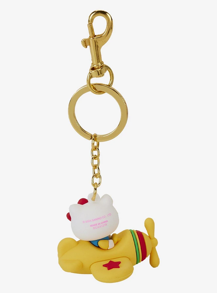 Loungefly Hello Kitty Plane Figural Key Chain