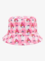 Sanrio My Melody Gingham Allover Print Reversible Bucket Hat - BoxLunch Exclusive