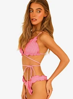 Dippin' Daisy's Sage Swim Top Pink Stripe