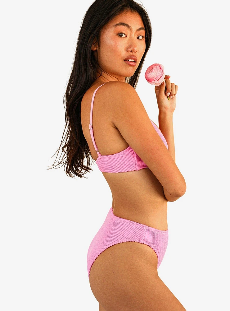 Dippin' Daisy's Zen Swim Top Pink Stripe