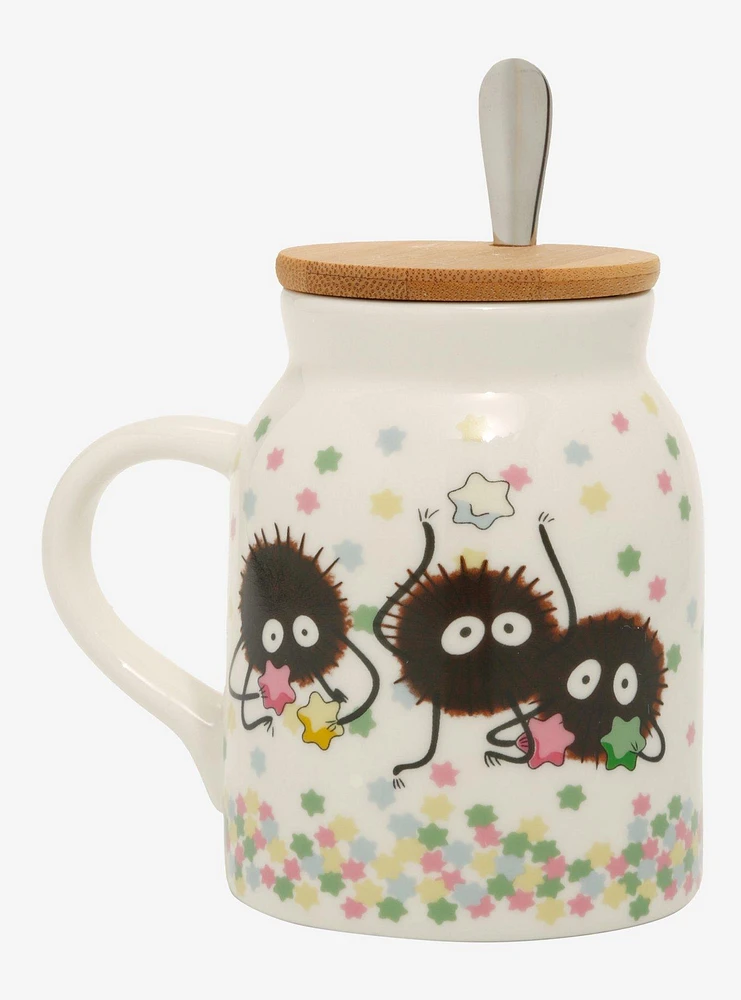 Studio Ghibli® Spirited Away Soot Sprites Lidded Mug With Spoon