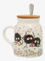 Studio Ghibli® Spirited Away Soot Sprites Lidded Mug With Spoon