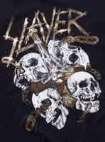 Slayer Gold Cross & Skulls Boyfriend Fit Girls T-Shirt