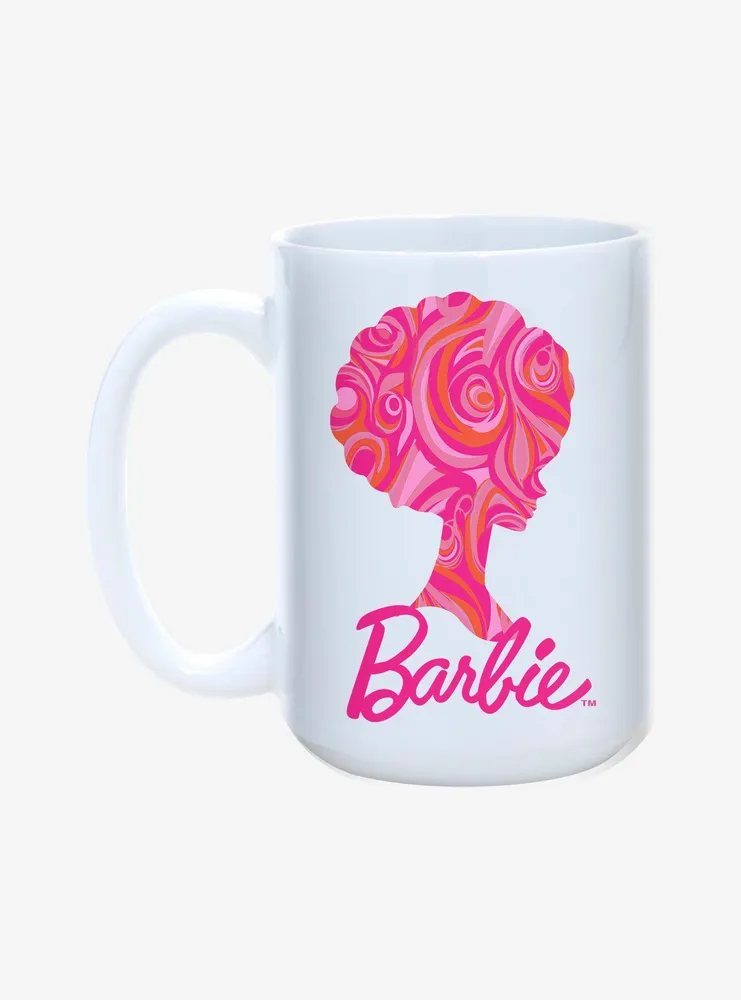 Barbie Retro Swirl Silhouette Mug 15oz