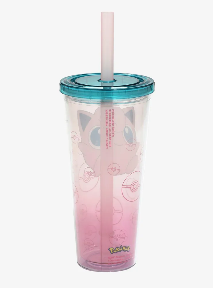 Pokemon Jigglypuff Boba Acrylic Travel Cup