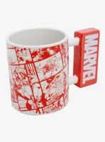 Marvel Comics Logo Figural Mug