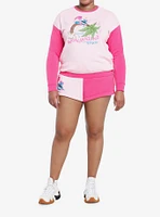 Her Universe Disney Stitch Cheshire Cat Color-Block Girls Sweatshirt Plus