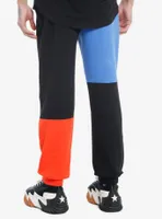 Don't Hug Me I'm Scared Color-Block Jogger Sweatpants