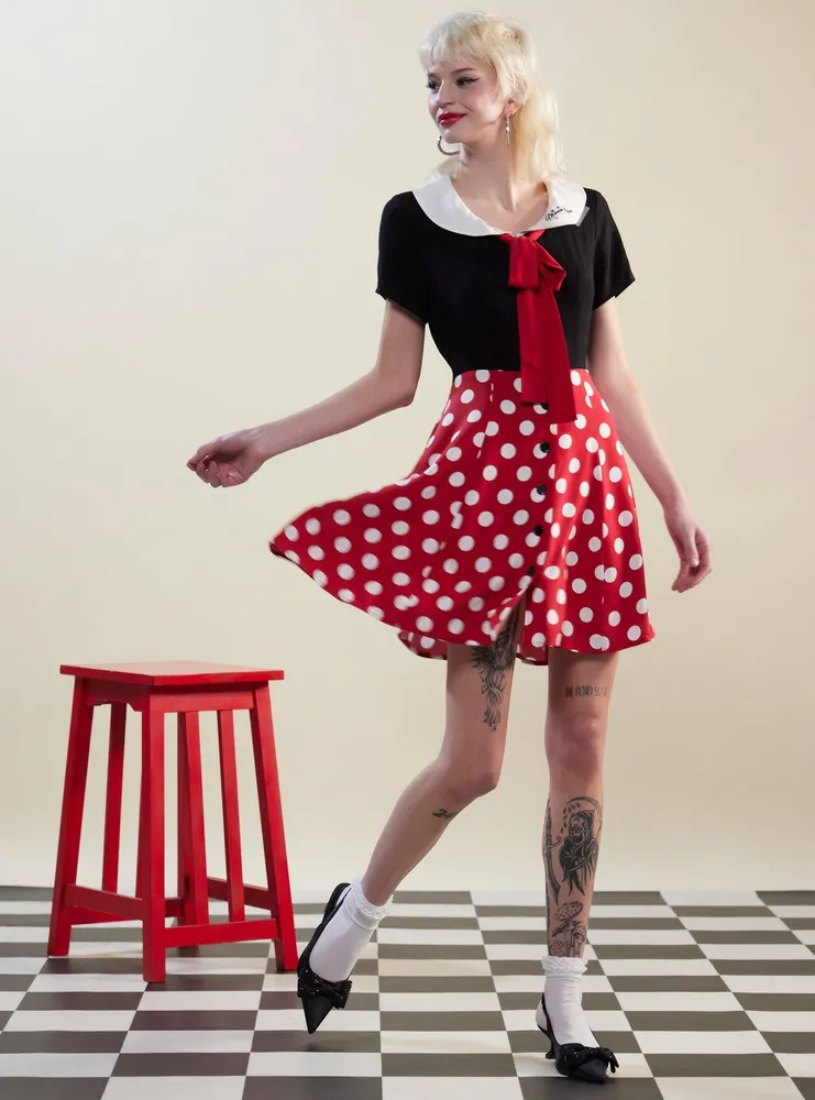 Disney Minnie Mouse Polka Dot Retro Dress