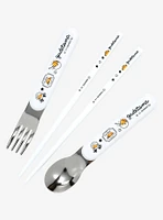 Sanrio Gudetama Gray Utensil Set