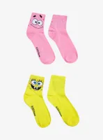 SpongeBob SquarePants Patrick & SpongeBob Crew Socks 2 Pair