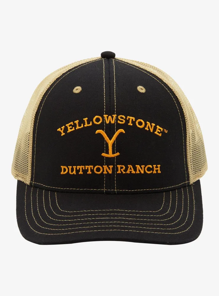 Yellowstone Dutton Ranch Logo Embroidered Trucker Hat