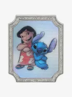 Loungefly Disney100 Lilo & Stitch Sketch Lenticular Pin - BoxLunch Exclusive