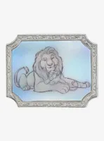 Loungefly Disney100 The Lion King Mufasa and Simba Sketch Lenticular Pin - BoxLunch Exclusive