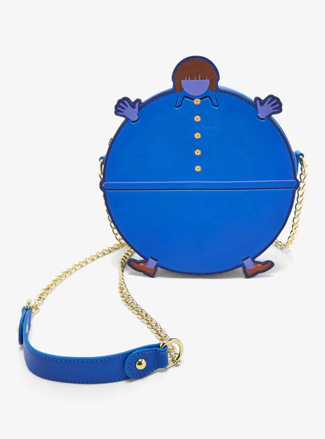 Hot Topic Willy Wonka & The Chocolate Factory Violet Beauregarde Blueberry Crossbody  Bag