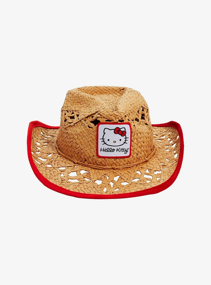 Hello Kitty Straw Cowboy Hat