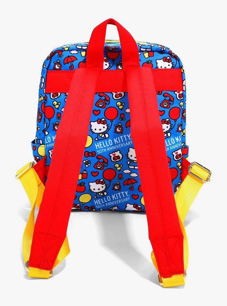 Loungefly Sanrio Hello Kitty 50th Anniversary Nylon Mini Backpack