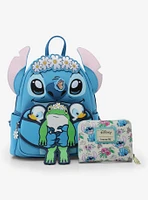 Loungefly Disney Lilo & Stitch Frog Duckling Springtime Mini Backpack