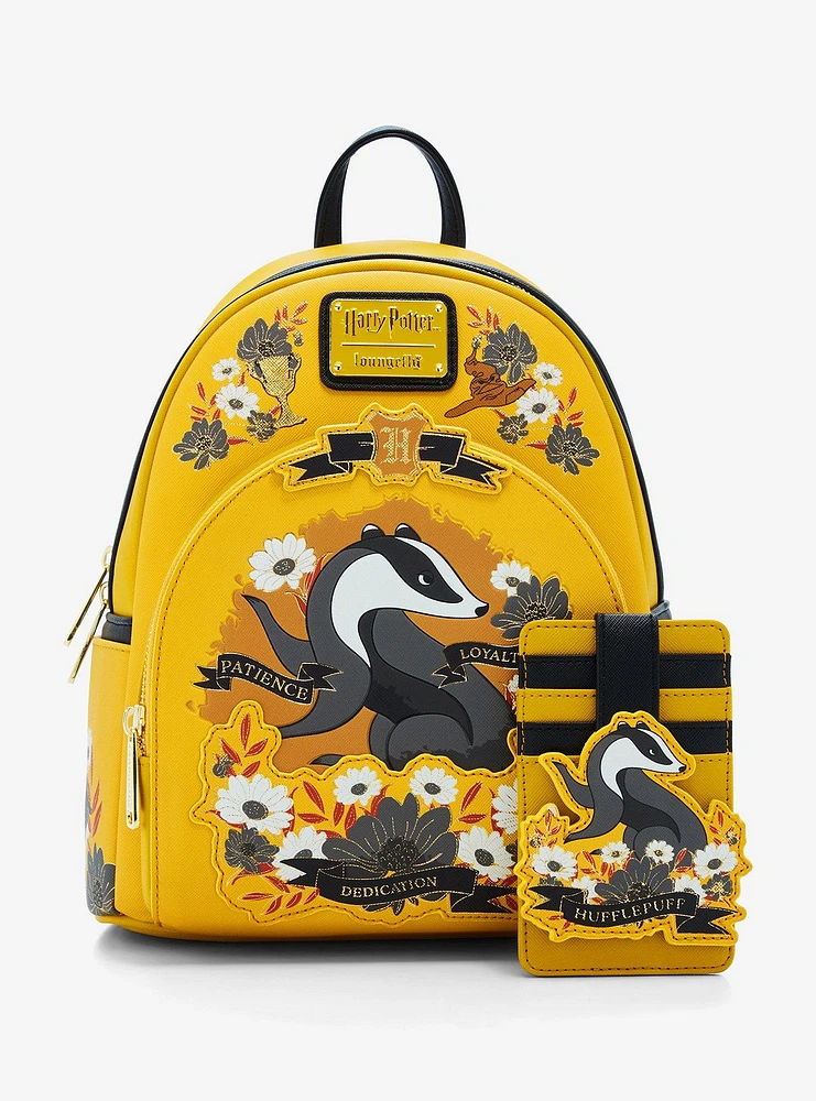 Loungefly Harry Potter Hufflepuff House Mini Backpack - BoxLunch Exclusive