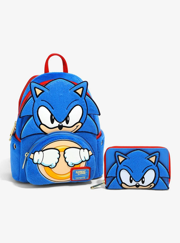 Loungefly Sonic The Hedgehog Figural Zipper Wallet