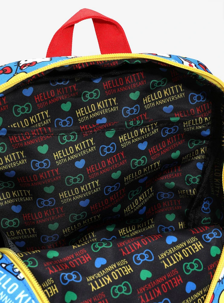 Loungefly Hello Kitty 50th Anniversary Fabric Mini Backpack