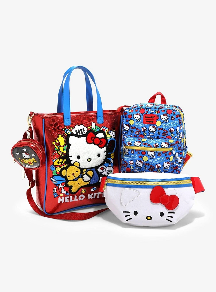 Loungefly Hello Kitty 50th Anniversary Fabric Mini Backpack