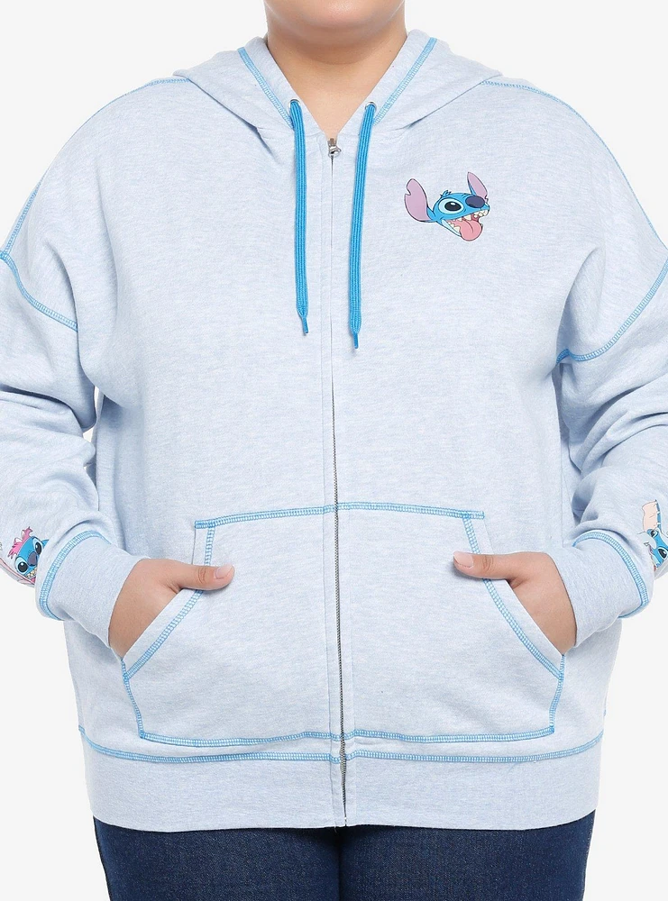 Her Universe Disney Stitch Character Mashup Girls Hoodie Plus