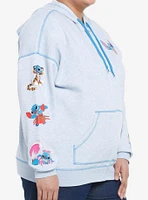 Her Universe Disney Stitch Character Mashup Girls Hoodie Plus