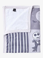 Disney The Nightmare Before Christmas Jack and Sally Quilted Baby Blanket — BoxLunch Exclusive