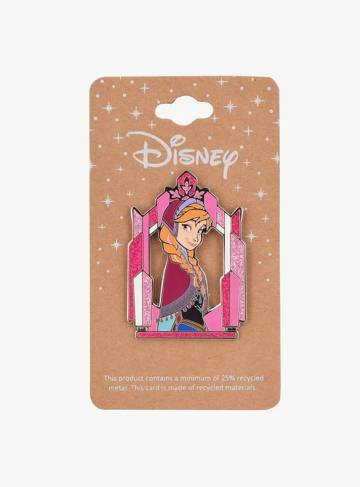 Disney Frozen Anna Glitter Frame Enamel Pin - BoxLunch Exclusive