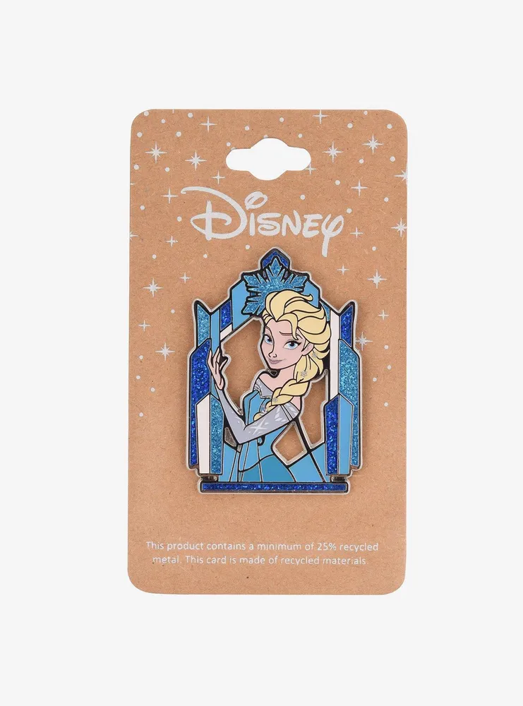 Disney Frozen Elsa Glitter Frame Enamel Pin - BoxLunch Exclusive