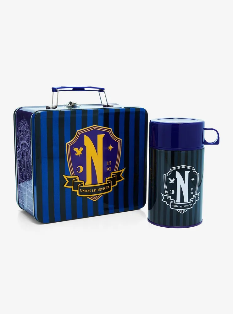 Wednesday Nevermore Academy Lunch Box & Soup Container Set