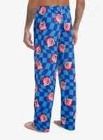 Kirby Blue Checkered Pajama Pants