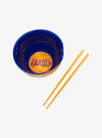 Naruto Orange Ramen Bowl With Chopsticks