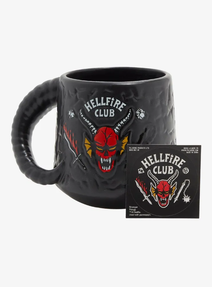 Stranger Things Hellfire Club Textured Mug
