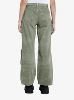 Social Collision Army Green Wash Cargo Pants