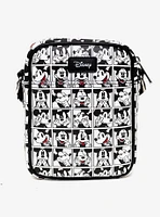 Disney Mickey Mouse Expression Blocks White Black Crossbody Bag