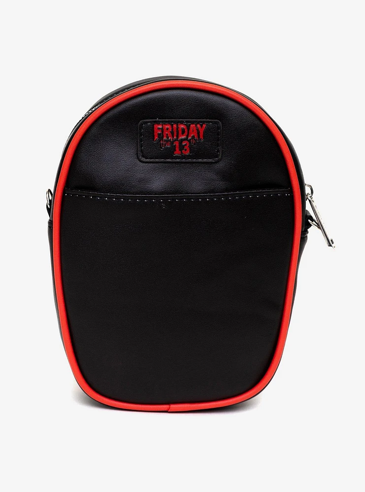 Friday The 13th Jason Hockey Mask Applique Crossbody Bag