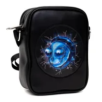 Rick And Morty Lenticular Face Expression Applique Crossbody Bag