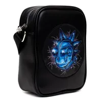 Rick And Morty Lenticular Face Expression Applique Crossbody Bag