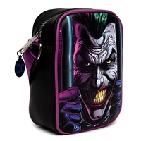 DC Comics Joker Jail Break And Batman Comic Book Poses Black Crossbody Bag