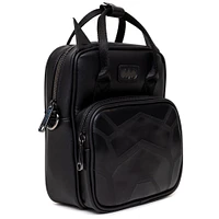DC Comics Batman Embossed Armor Texture Black Crossbody Bag