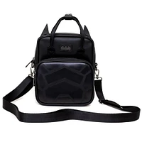DC Comics Batman Embossed Armor Texture Black Crossbody Bag