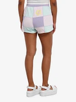 Her Universe Disney Pastel Spring Patchwork Girls Lounge Shorts
