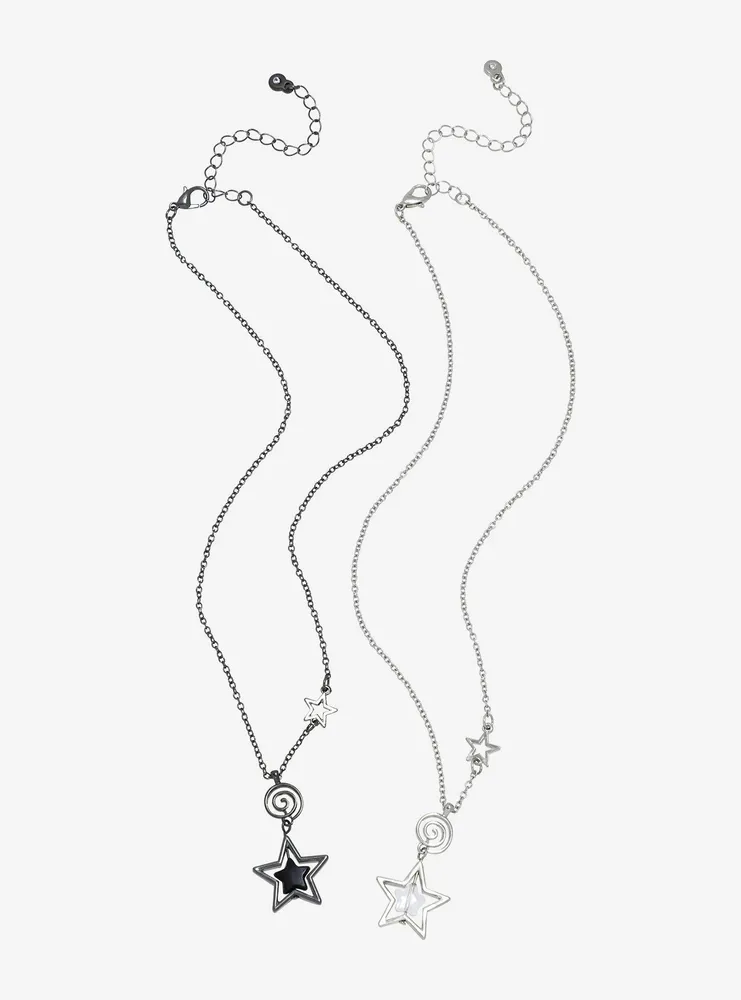 Social Collision® Star Swirl Best Friend Necklace Set