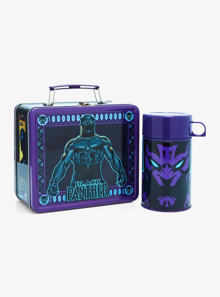 Marvel Black Panther Metal Lunch Box & Soup Container Set