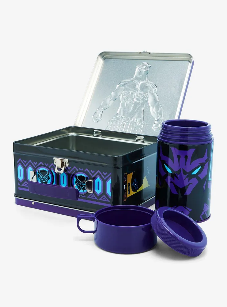 Marvel Black Panther Metal Lunch Box & Soup Container Set