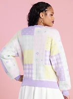 Her Universe Disney Mickey Mouse And Friends Pastel Gingham Girls Cardigan